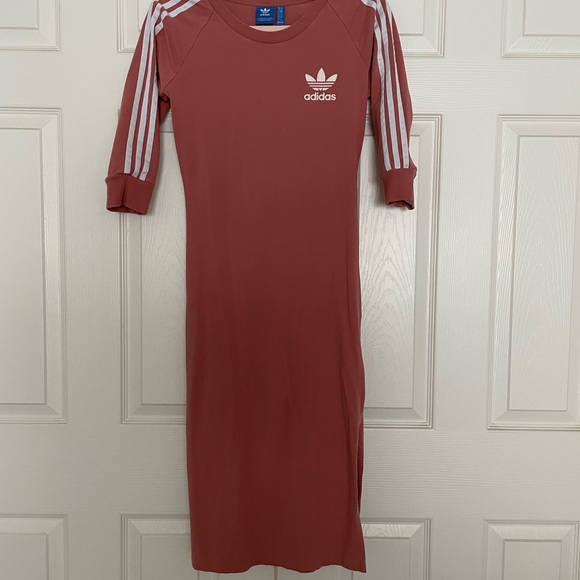 Adidas original midi dress three stripes size small - Picture 2 of 4
